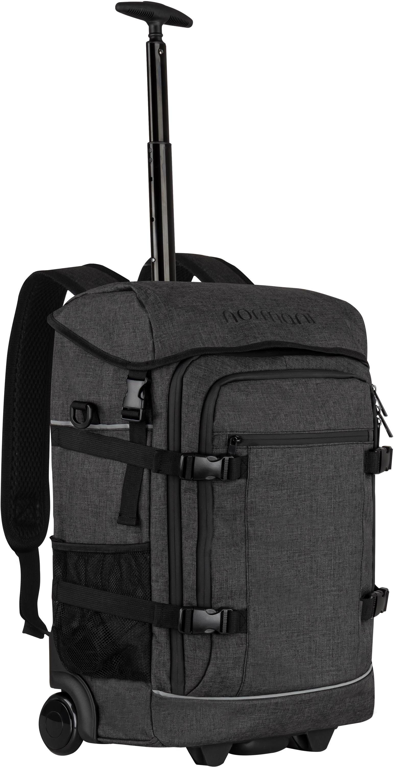 Trolley mit und kleinem Trolleyfuktion Rucksack, mit Reisetasche Rucksackfuntkion normani Handgepäck in Rucksack Maßen