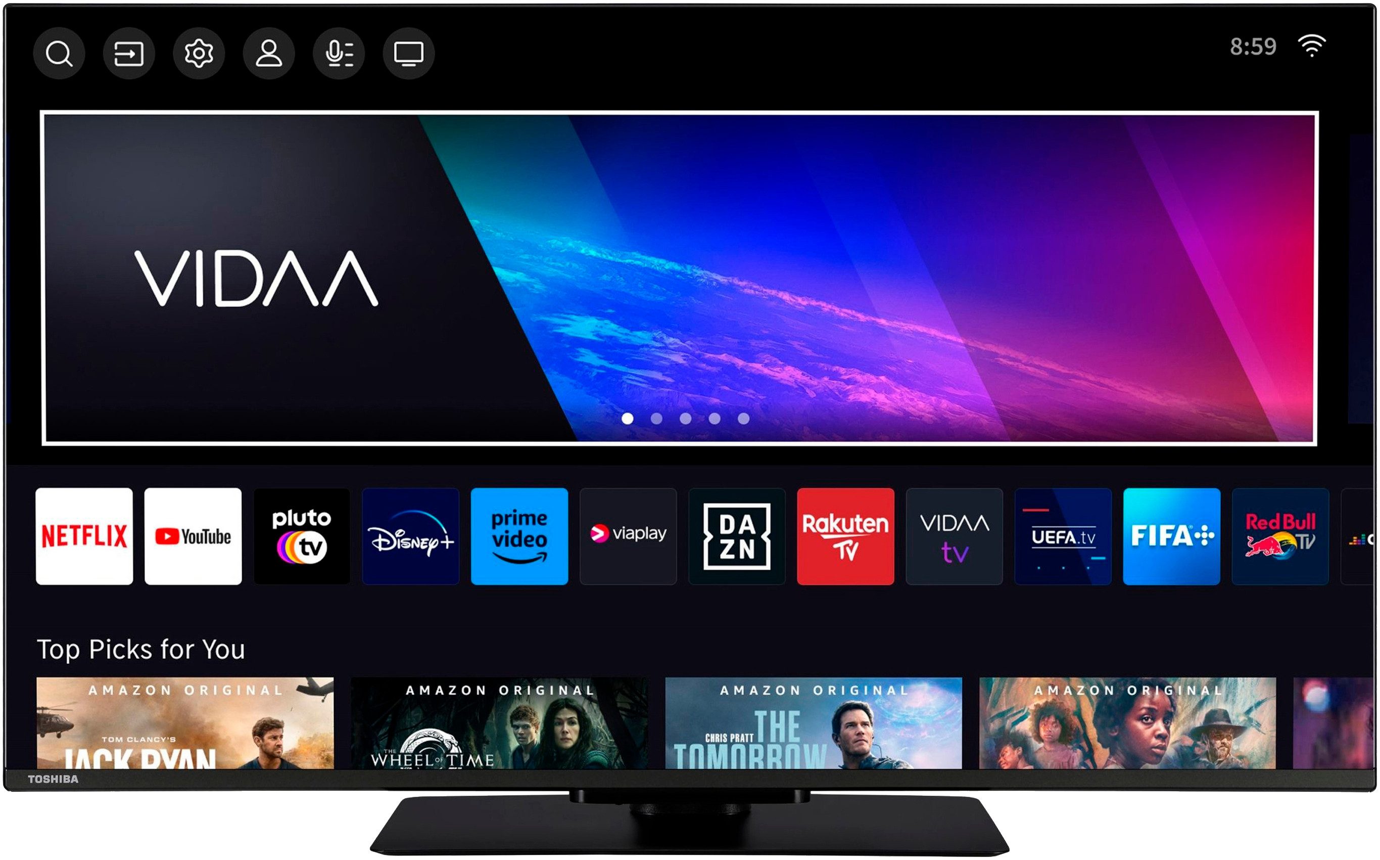Toshiba 50UV3463DA LED-Fernseher (126 cm/50 Zoll, 4K Ultra HD, Smart-TV)