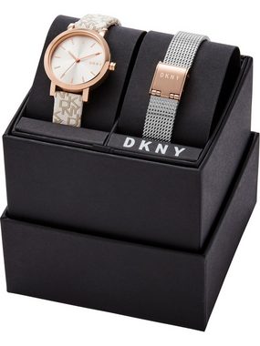 DKNY Quarzuhr DKNY Damen-Uhren-Sets Analog Quarz
