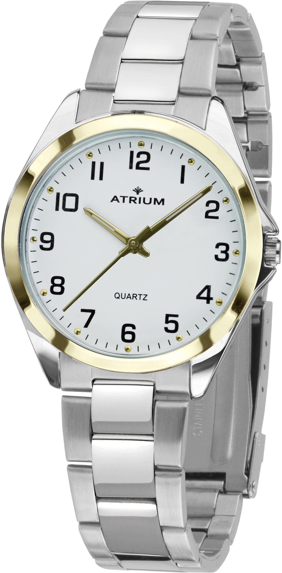 Atrium Quarzuhr A11-34, Armbanduhr, Damenuhr, Leuchtzeiger