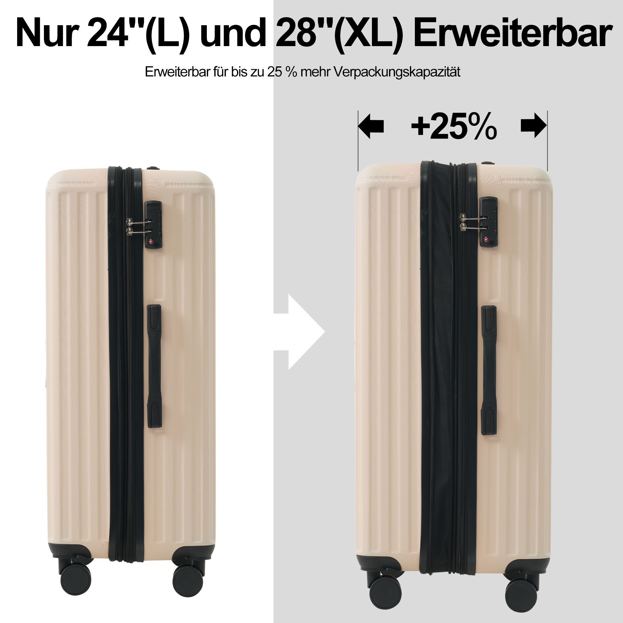 HAUSS SPOLE Trolleyset Gepäckset -Hartschalen-Koffer Handgepäck, günstig online kaufen