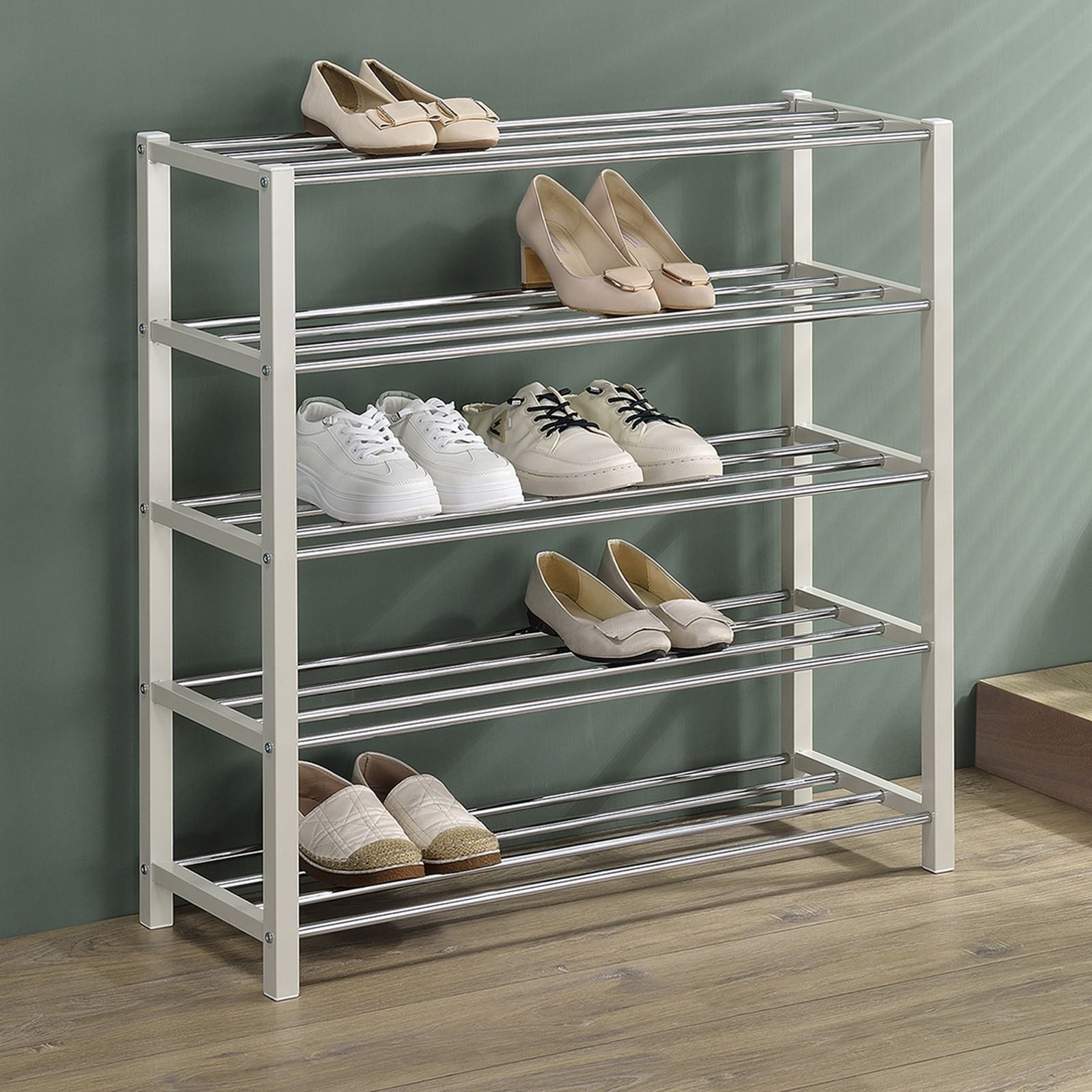 IDIMEX Schuhregal DUBLIN, Schuhständer mit 4 Ablagen, 80cm breit Schuhaufbe günstig online kaufen