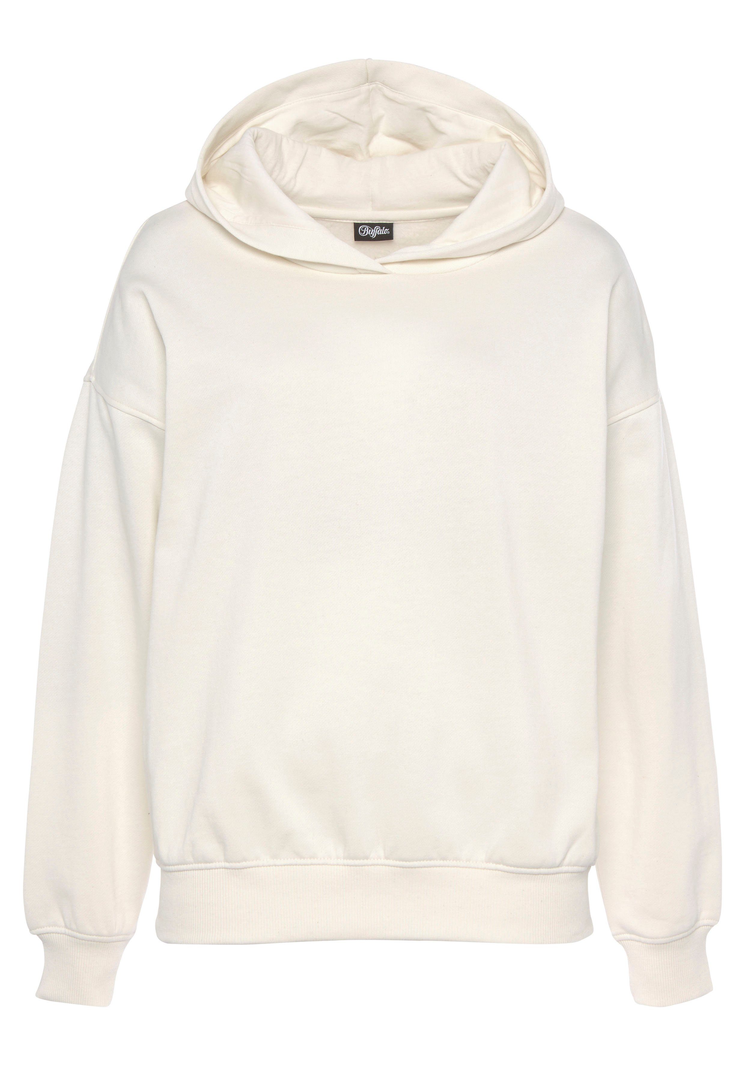 Buffalo Hoodie, Kapuzensweatshirt mit Rückenprint und Rippbündchen, Loungew günstig online kaufen