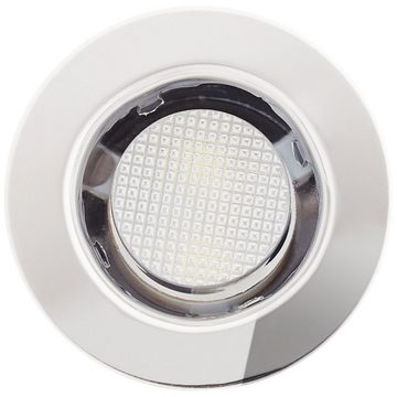 Lightbox Einbauleuchte, LED fest integriert, kaltweiß, 10er Set LED Einbaulampen - Spritzwassergeschützte moderne Einbaulampe