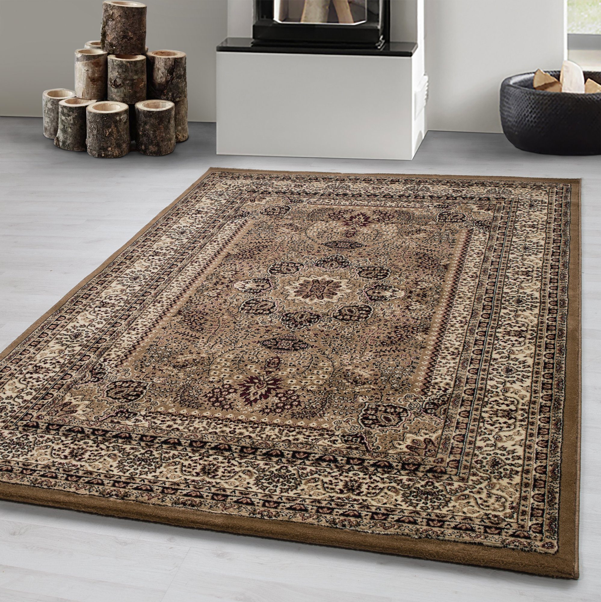 Orientteppich Orientalisch Design, Carpetsale24, Läufer, Höhe: 12 mm, Orinet Teppich Webteppich orientalischen Mustern Teppich Wohnzimmer | Kurzflor-Teppiche