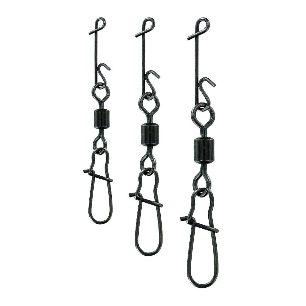 Jenzi Angelwirbel Jenzi No Knot Knotenlos Verbinder mit Karabiner-Wirbel