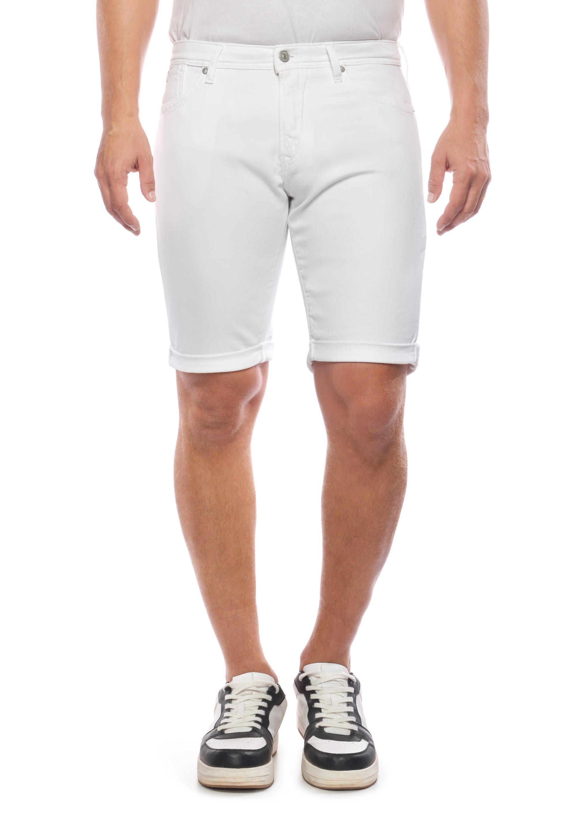 Le Temps Cerises Shorts weiß im BODO klassischen Des 5-Pocket-Design