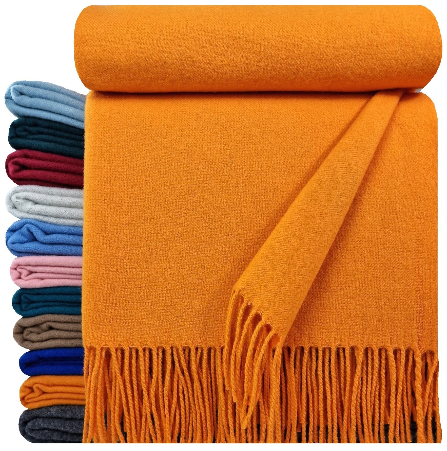 Wolldecke Wolldecke "Lugano" 100% Merinowolle 140 x 200cm Farben, STTS