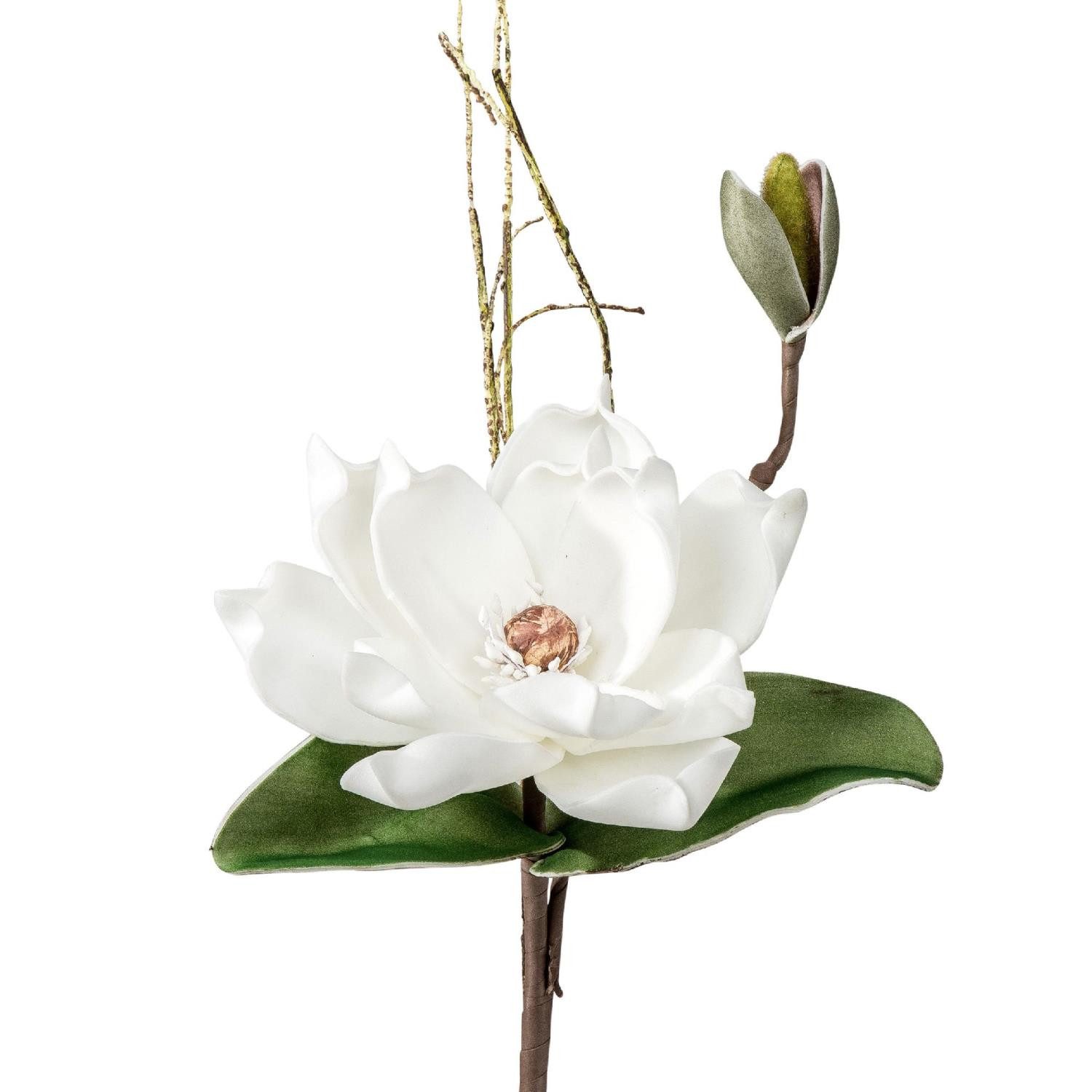 Kunstblume Foam Flower, formano, Höhe 45 cm, Farbe: Weiß, Motiv: Magnolie günstig online kaufen