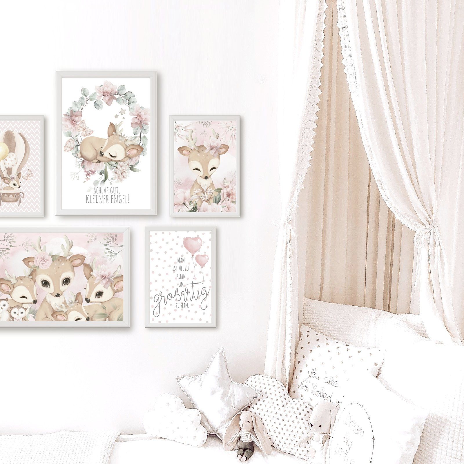 homestyle-accessoires Poster Kinderzimmerbilder Bilder Kinderbilder SCHLAF günstig online kaufen