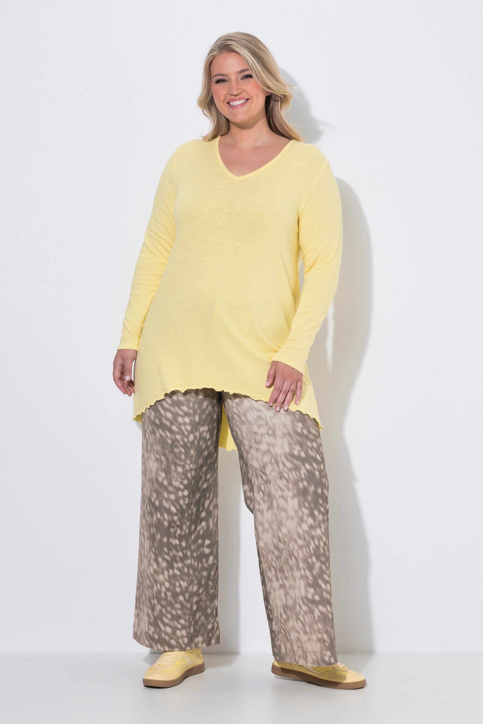 MIAMODA Strickpullover Pullover A-Linie leichter Strick Langarm