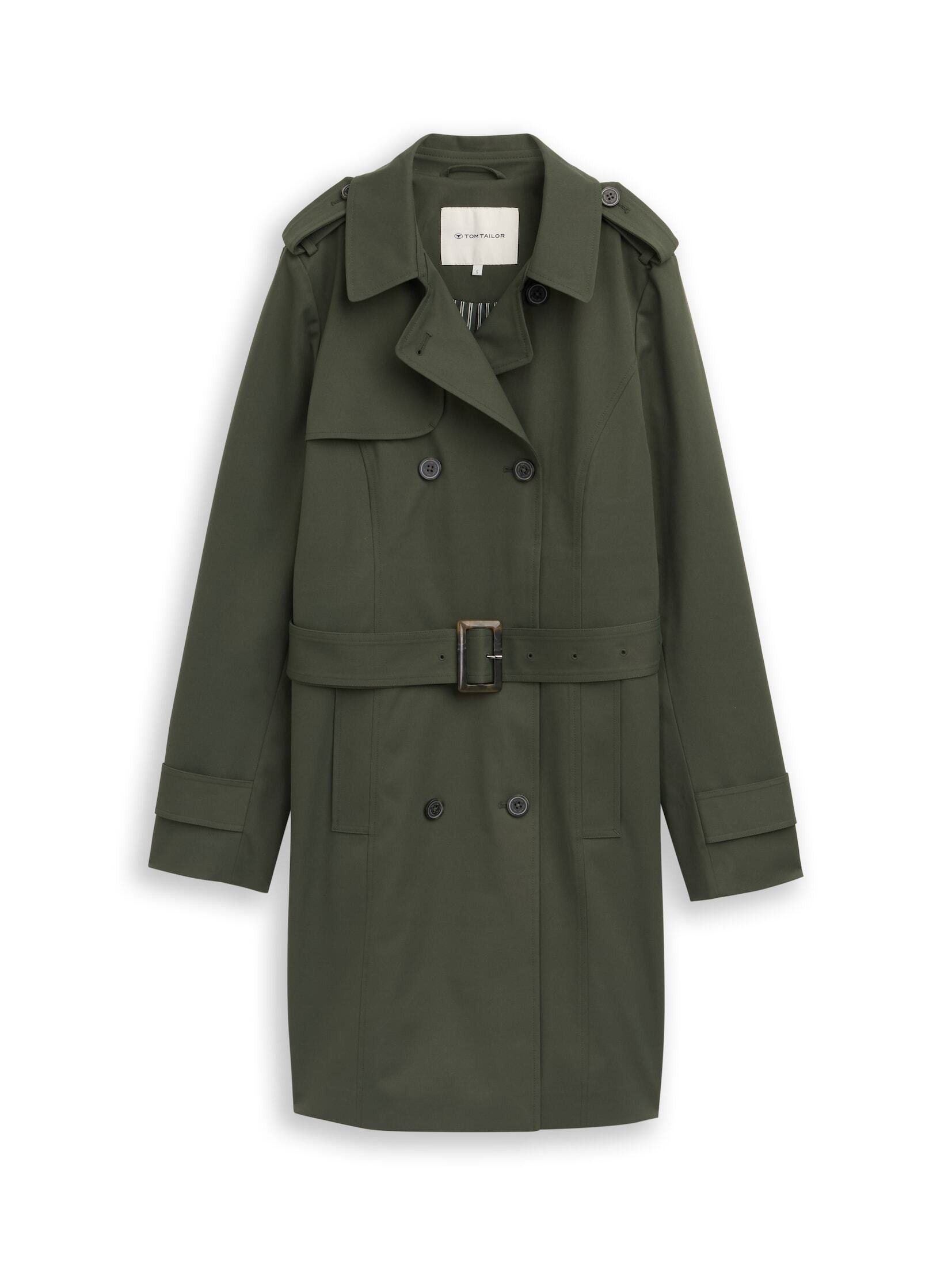 TOM TAILOR Kurzmantel Jacken Trenchcoat aus wasserabweisendem Material
