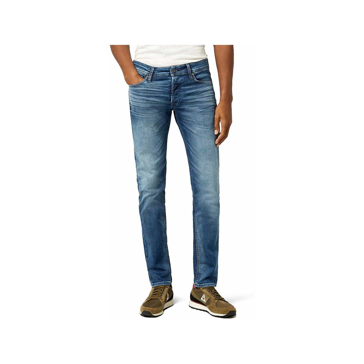 Jack & Jones Straight-Jeans blau regular (1-tlg)