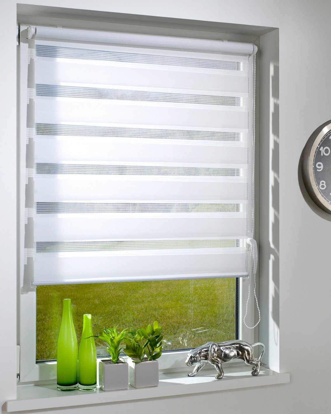Doppelrollo Duo-Doppelrollo KLEMMFIX, DécoProfi, Lichtschutz, mit Bohren/ohne Bohren, Fenster- oder Wandmontage