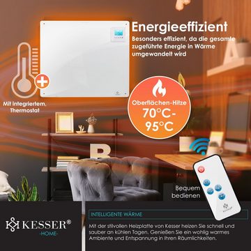 KESSER Infrarotheizung, Infrarotheizung 425-550 Watt mit Fernbedienung LCD-Display