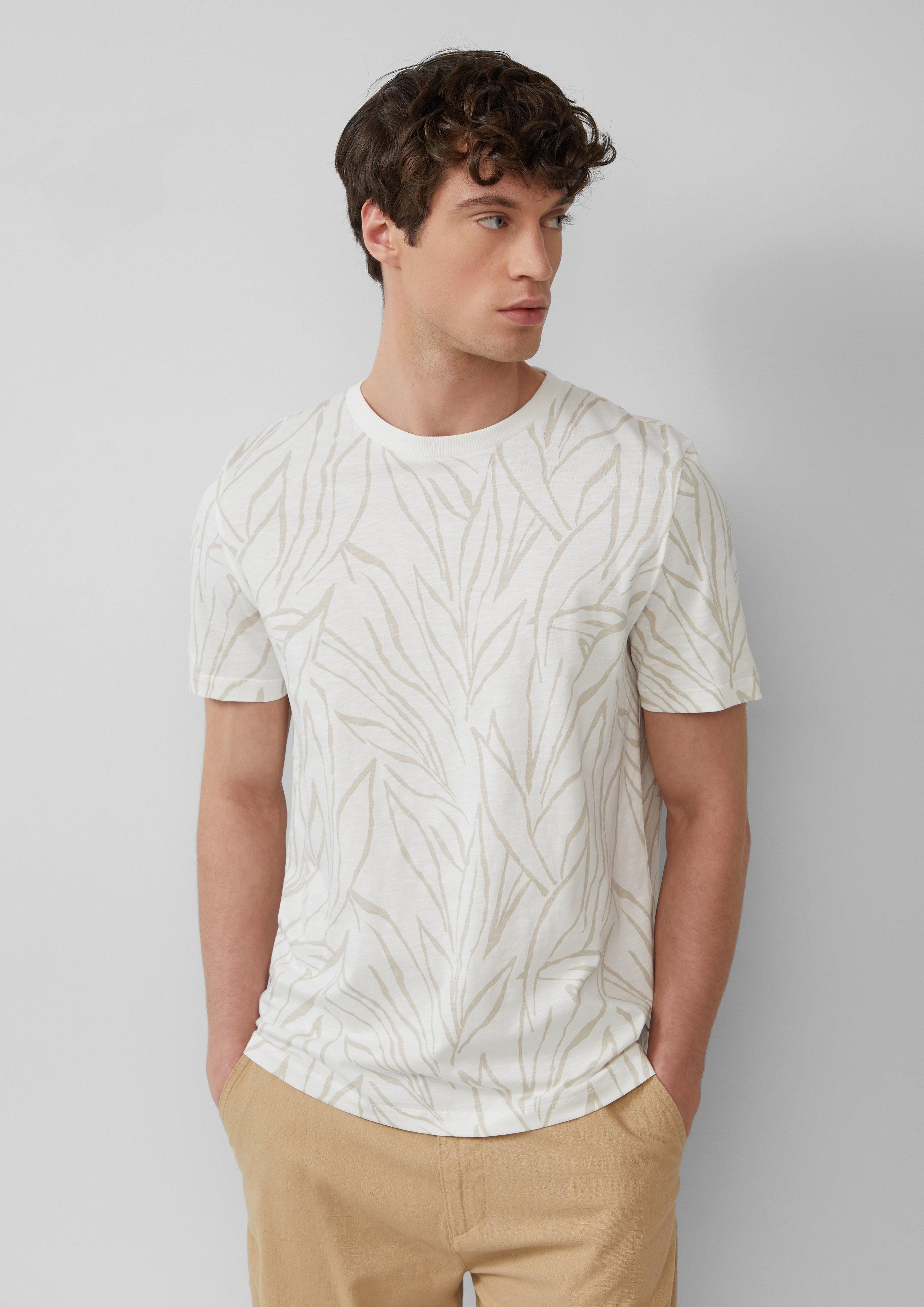 s.Oliver Kurzarmshirt Baumwollshirt mit Print und günstig online kaufen