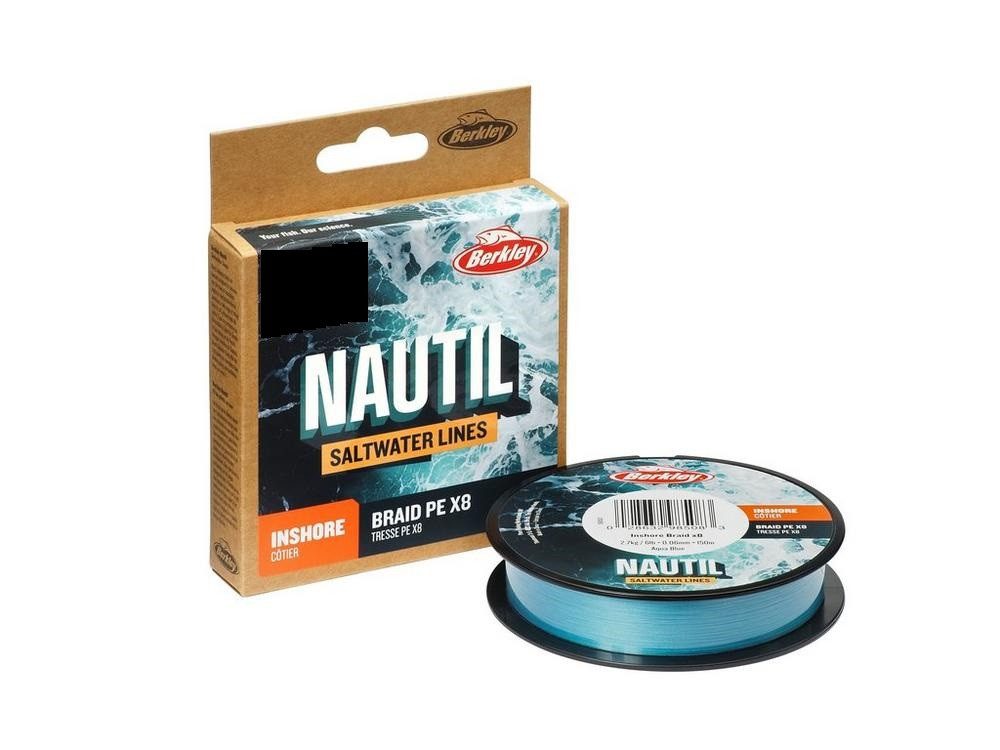Berkley Angelschnur Berkley NAUTIL Braidx8 AquaBlue Angelschnur Salzwasser ver. Größen, (Berkley Nautil)