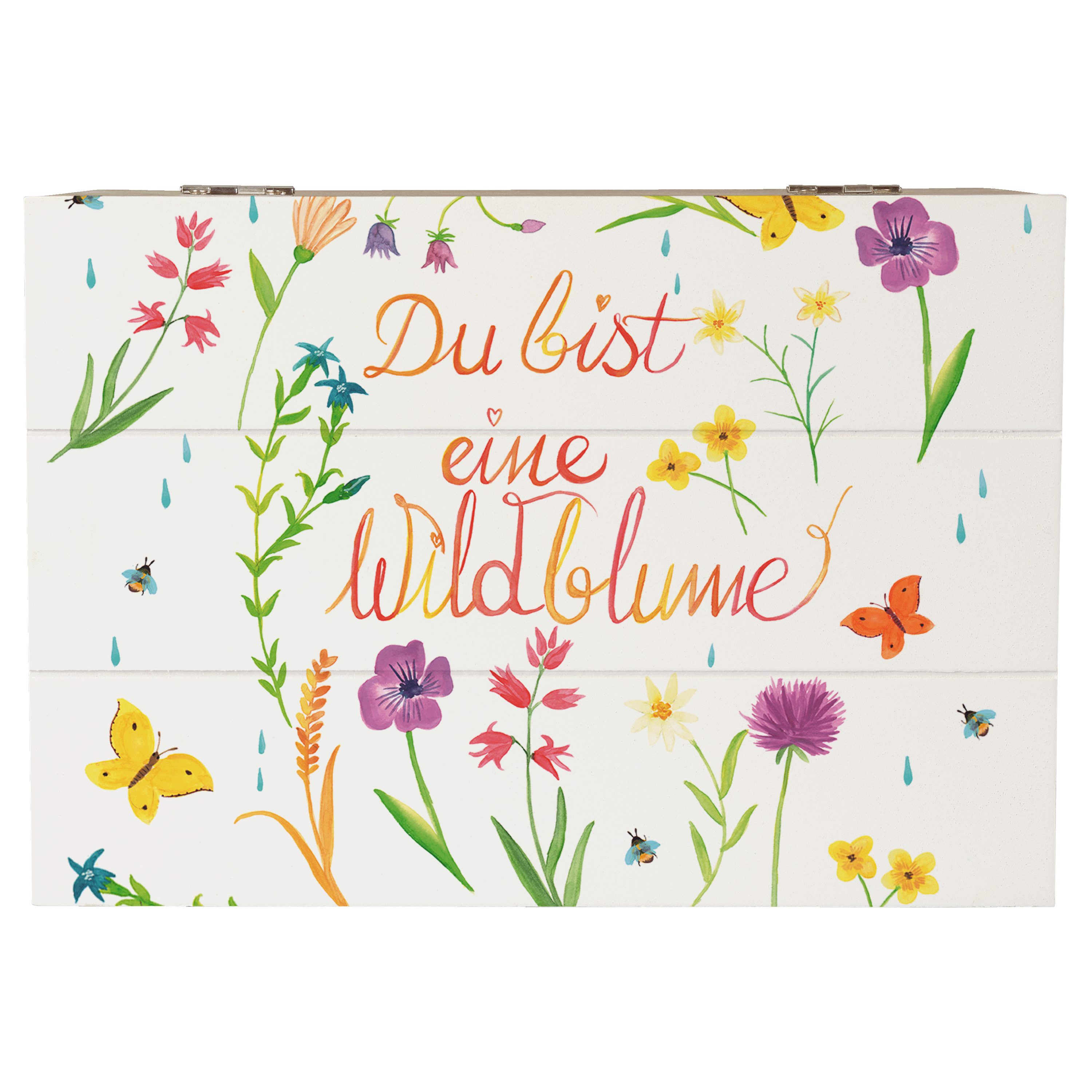 Dekokiste Du bist eine Wildblume - Geschenk, Jahrestag, Erinnerungskiste, Abent