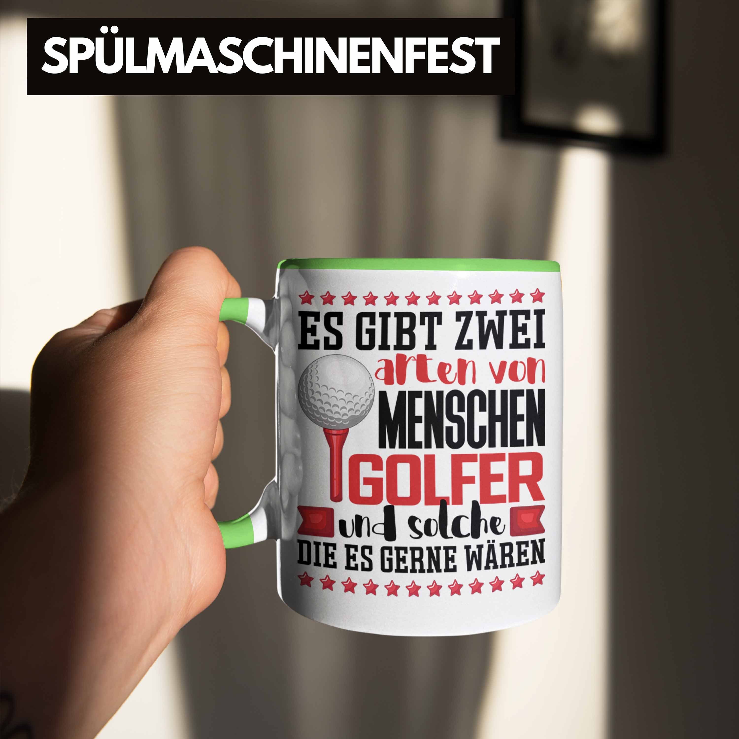 Tasse Golfer von Tasse Golfspieler Arten Geschenk Es Spruch 2 Grün Trendation Menschen Gibt