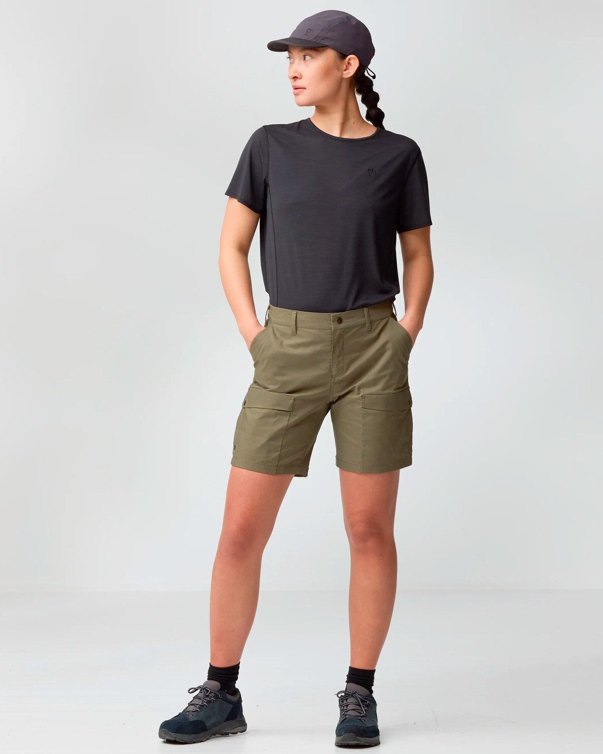 Fjällräven Cargoshorts Damen Shorts Abisko Hybrid Trail