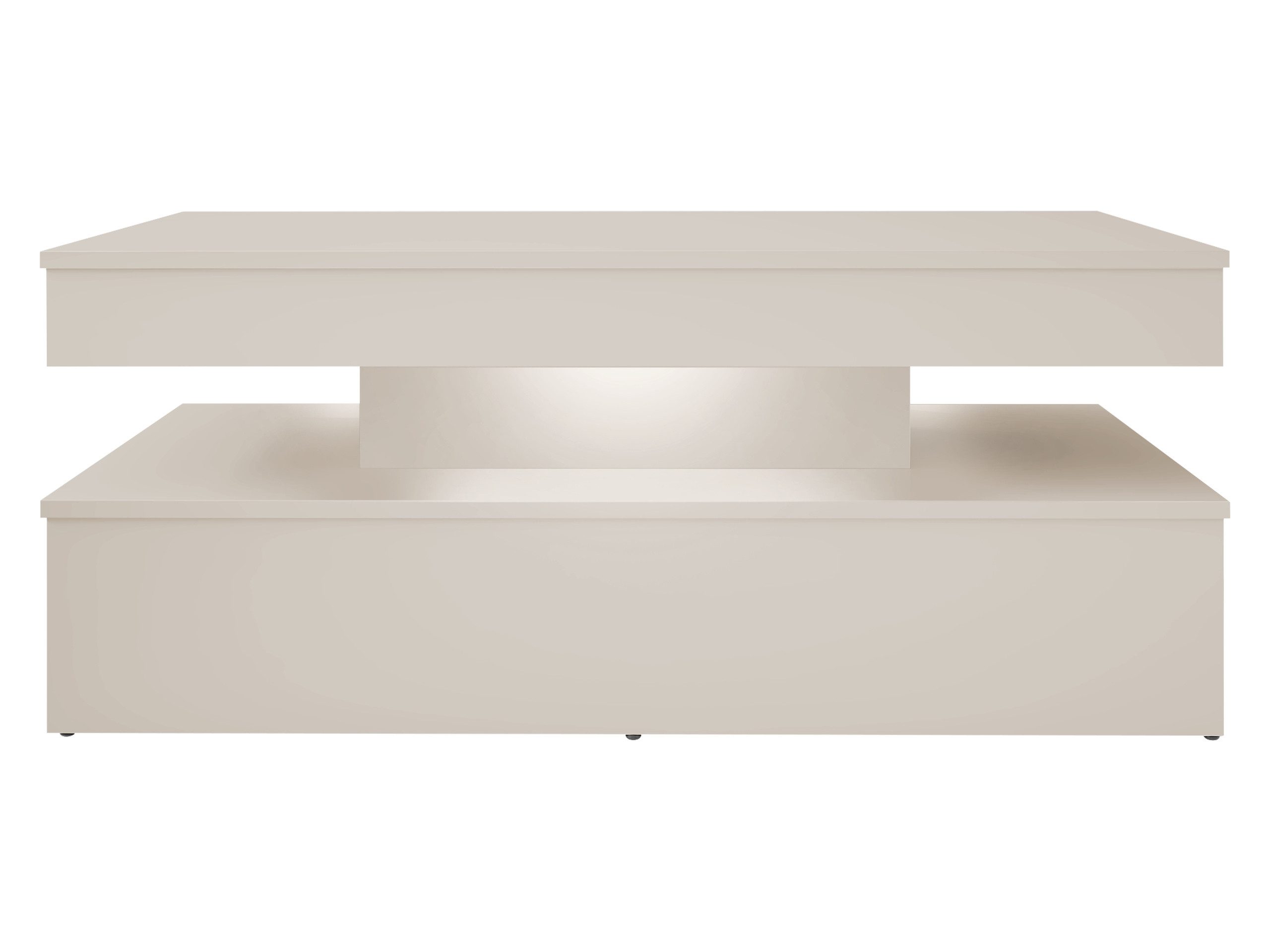 MIRJAN24 Couchtisch 120 Glossa Bis 01, 120x55x50 cm, LED-Beleuchtung