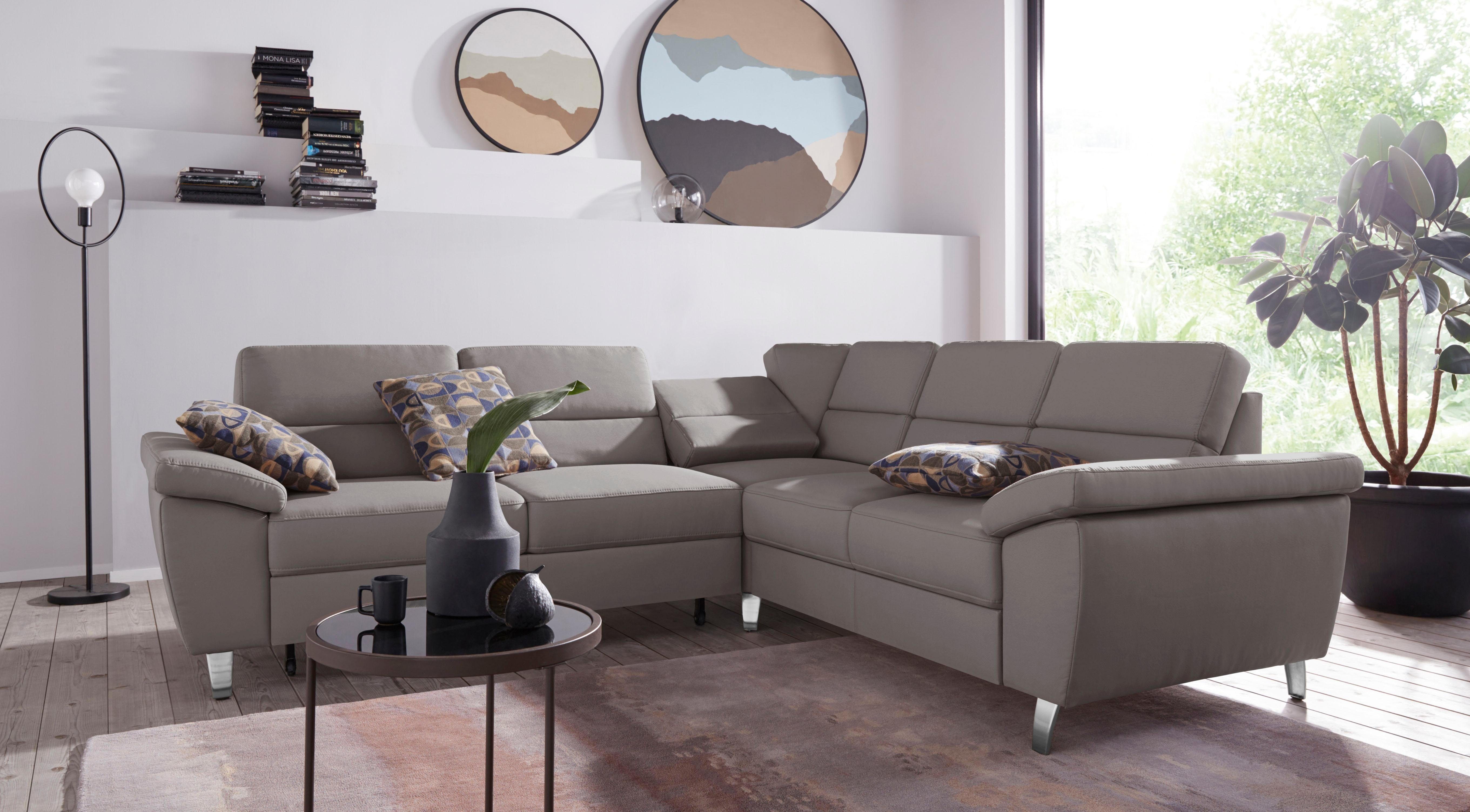 sit&more Ecksofa Sorano L-Form, wahlweise mit Bett- und Relaxfunktion, inkl. Bettkasten
