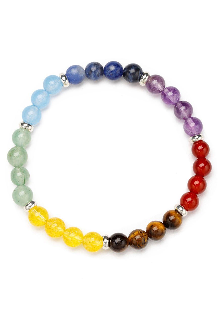 Firetti Armband Schmuck Geschenk Armschmuck Armkette Edelstein Farbstein Tigerauge, mit Edelsteinen