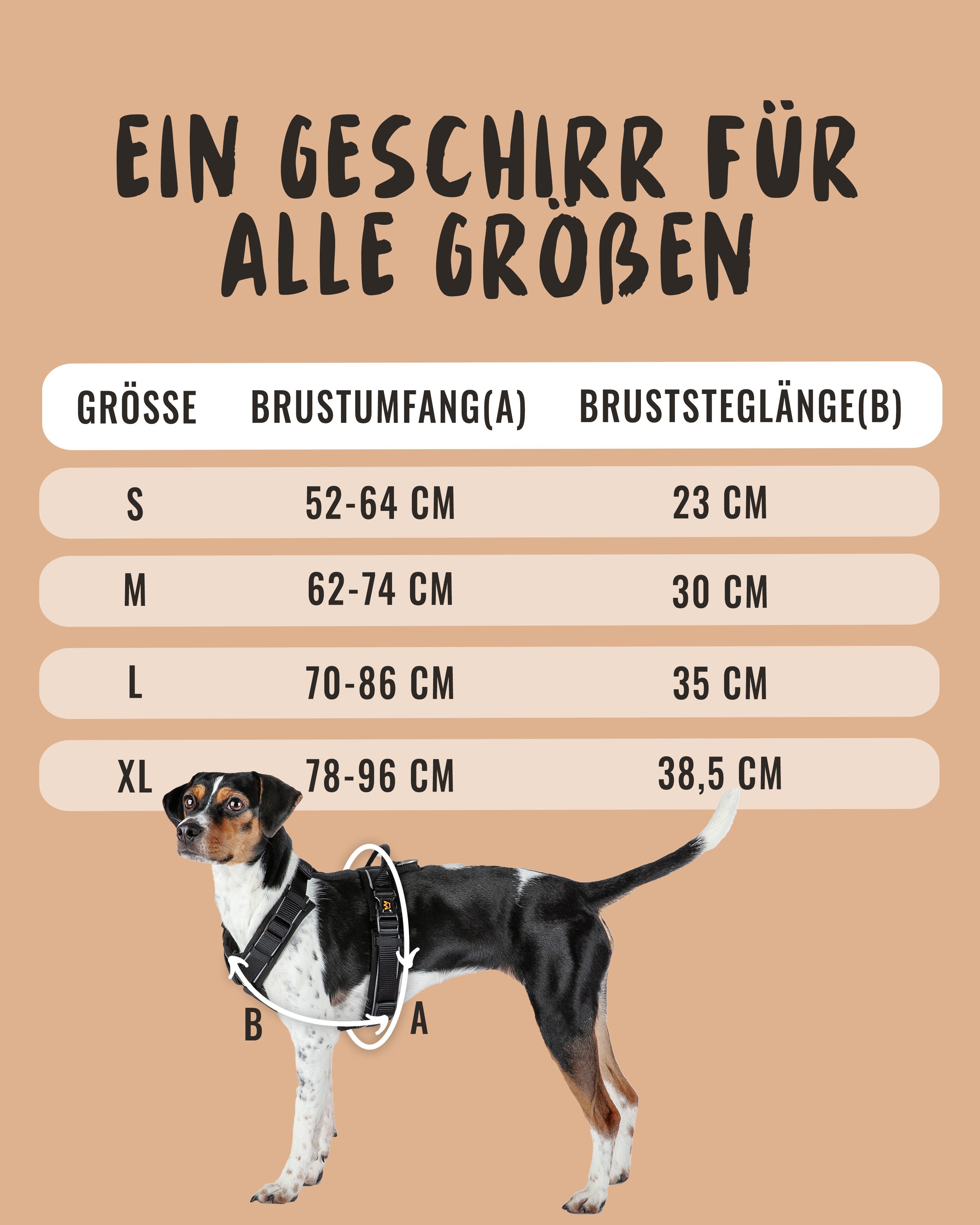 Rudelkönig Hunde-Geschirr Gepolstertes Brustgeschirr mit Haltegriff, günstig online kaufen