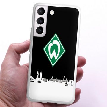 DeinDesign Handyhülle Offizielles Lizenzprodukt Skyline SV Werder Bremen WB Skyline, Samsung Galaxy S22 Silikon Hülle Bumper Case Handy Schutzhülle