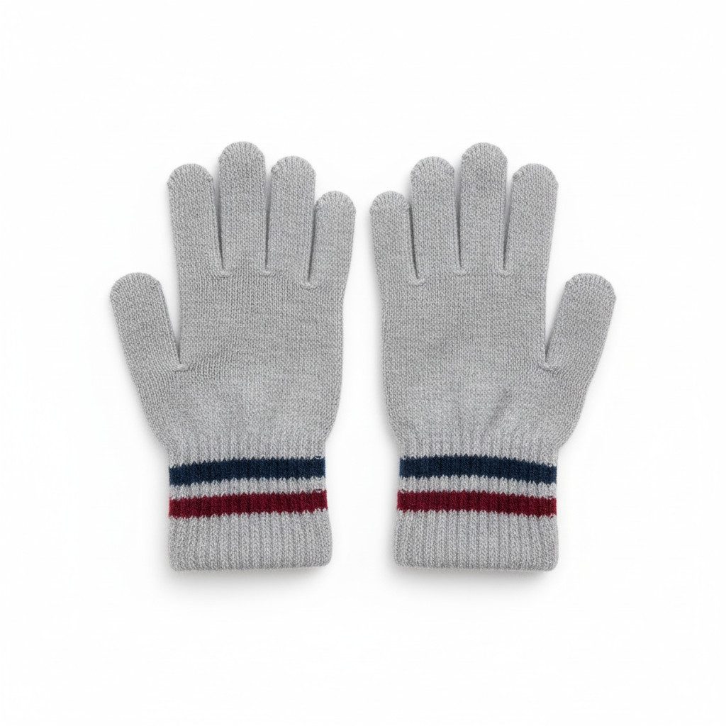 herémood Strickhandschuhe Kinder Strickhandschuhe Winter Acryl Warm Grau Jungen Mädchen (Kinderhandschuhe gestrickt – Mädchen Jungen Winter, 2-St., Weiche warme Acryl Перчатки – Schule Freizeit Outdoor) Elastisch, pflegeleicht & bequem – unisex Kinder Strickhandschuhe