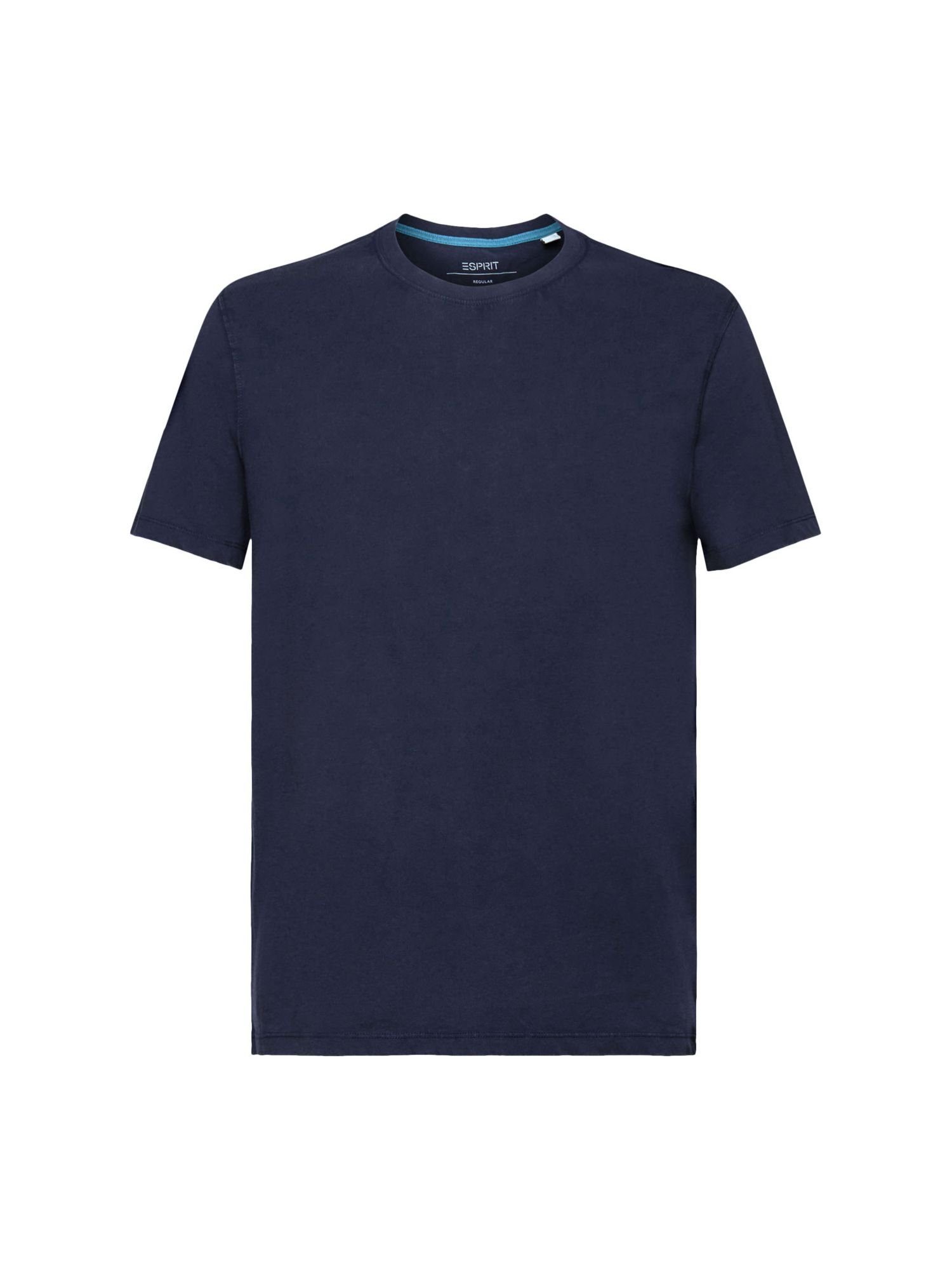 Esprit 100% Jersey-T-Shirt, (1-tlg) Baumwolle T-Shirt NAVY