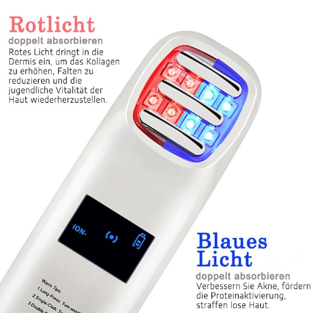 Hautstraffung Ionen 1 LED RF ® Anti-Aging-Gerät, COOL-i Anti-Aging 5 Vibrationsmassage, in EMS