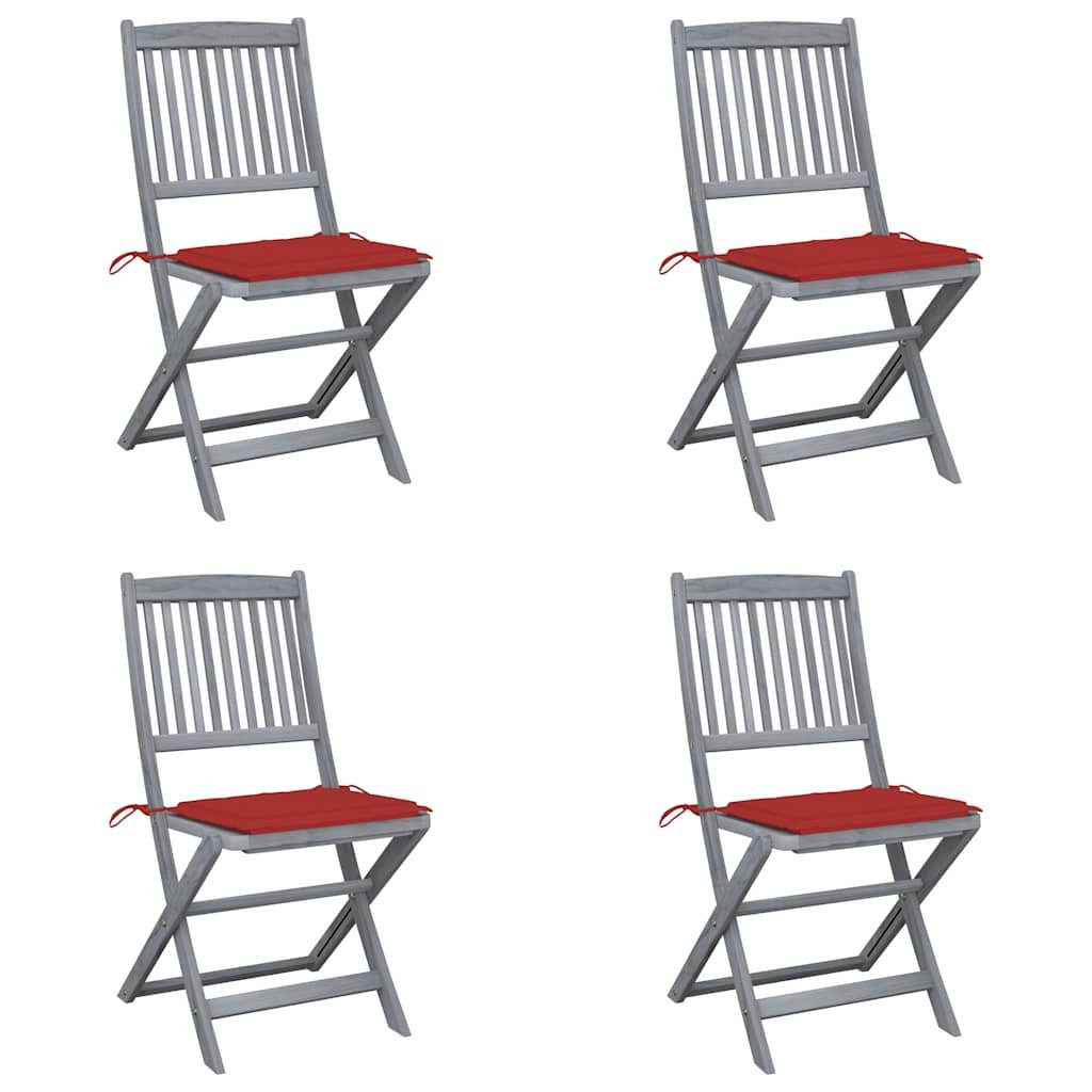 vidaXL Gartenstuhl Klappbare Gartenstühle 4 Stk. günstig online kaufen