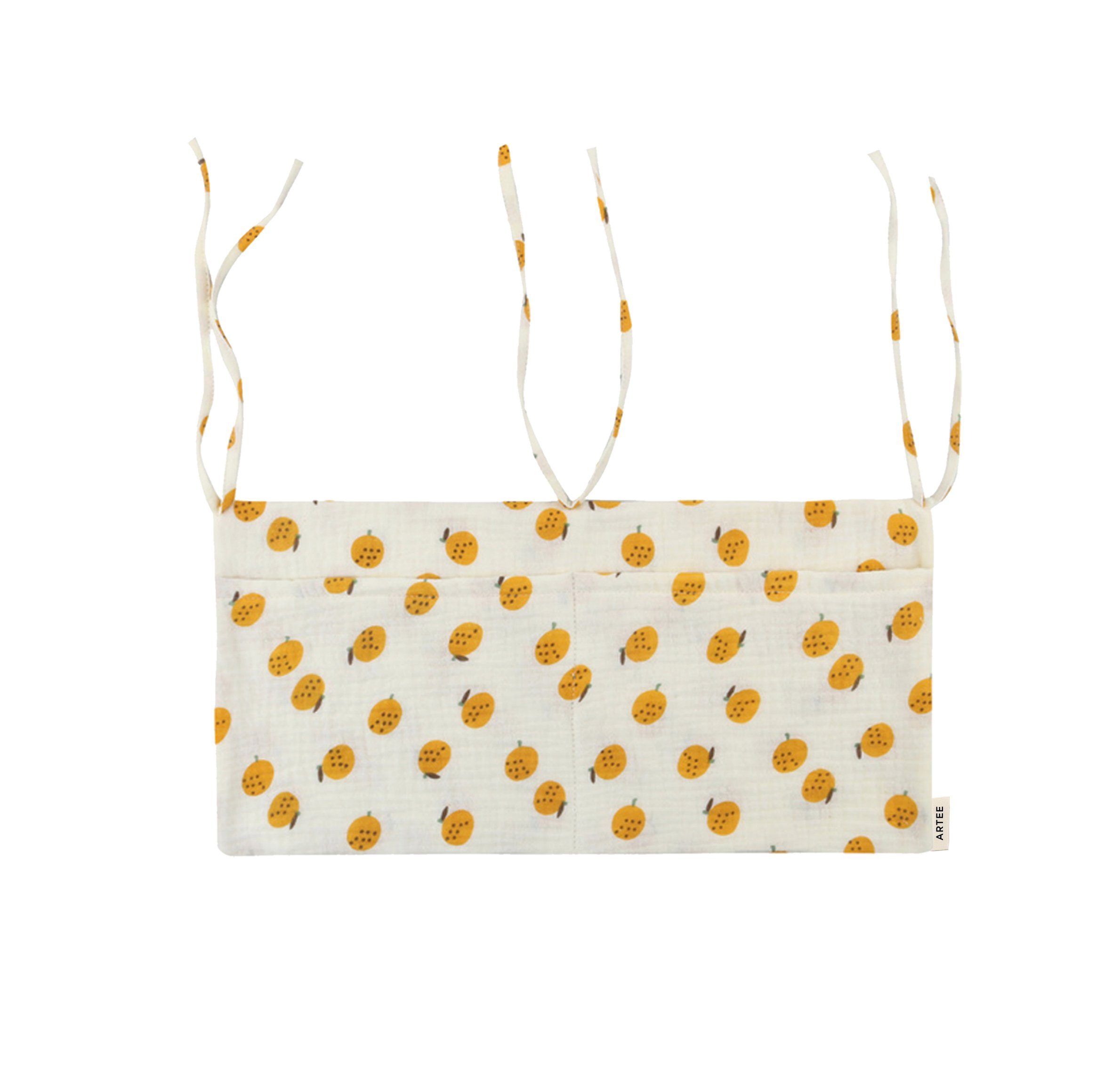 Artee Bettnestchen Babybett Organizer Taschen Aufbewahrung aus Musselin