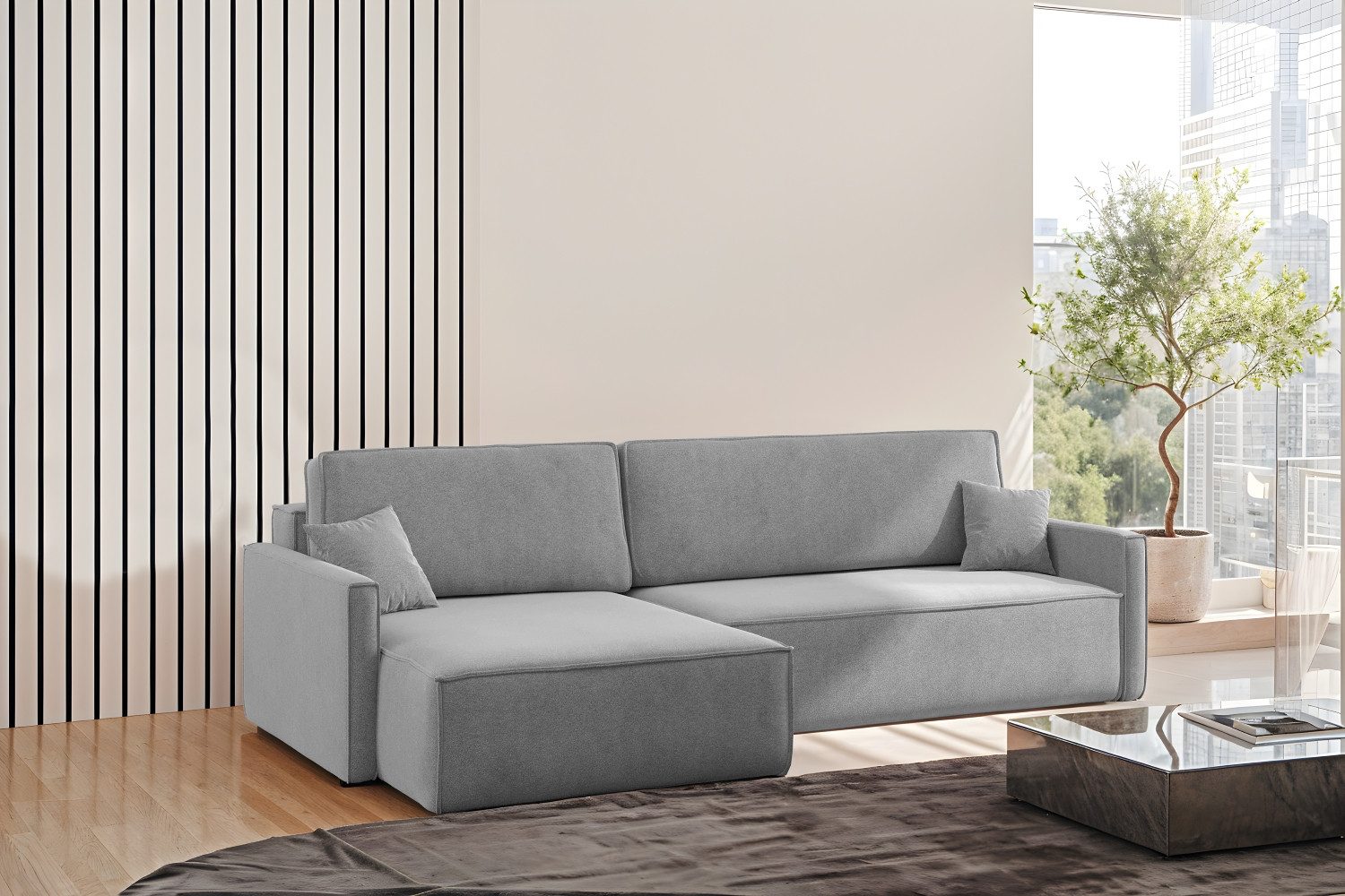 Kaiser Möbel Schlafsofa Schlafsofa Carlos L-Form günstig online kaufen