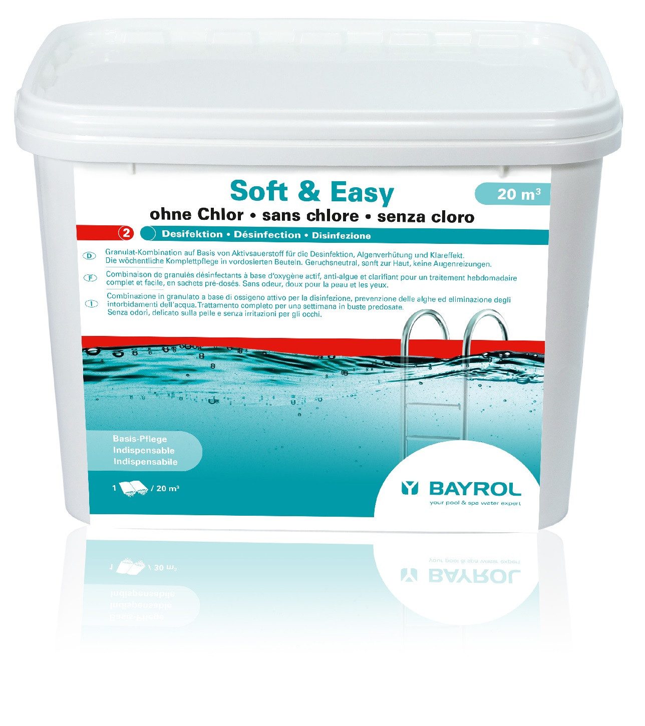 Bayrol Chlortabletten Bayrol Pooldesinfektion Soft & Easy 2,24 Kg ohne Chlor