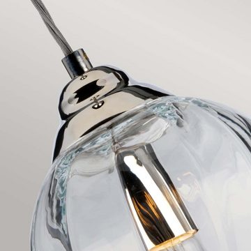 etc-shop Pendelleuchte, Pendelleuchte Esszimmerlampe Hängeleuchte, Pendellampe mit Glasschirm