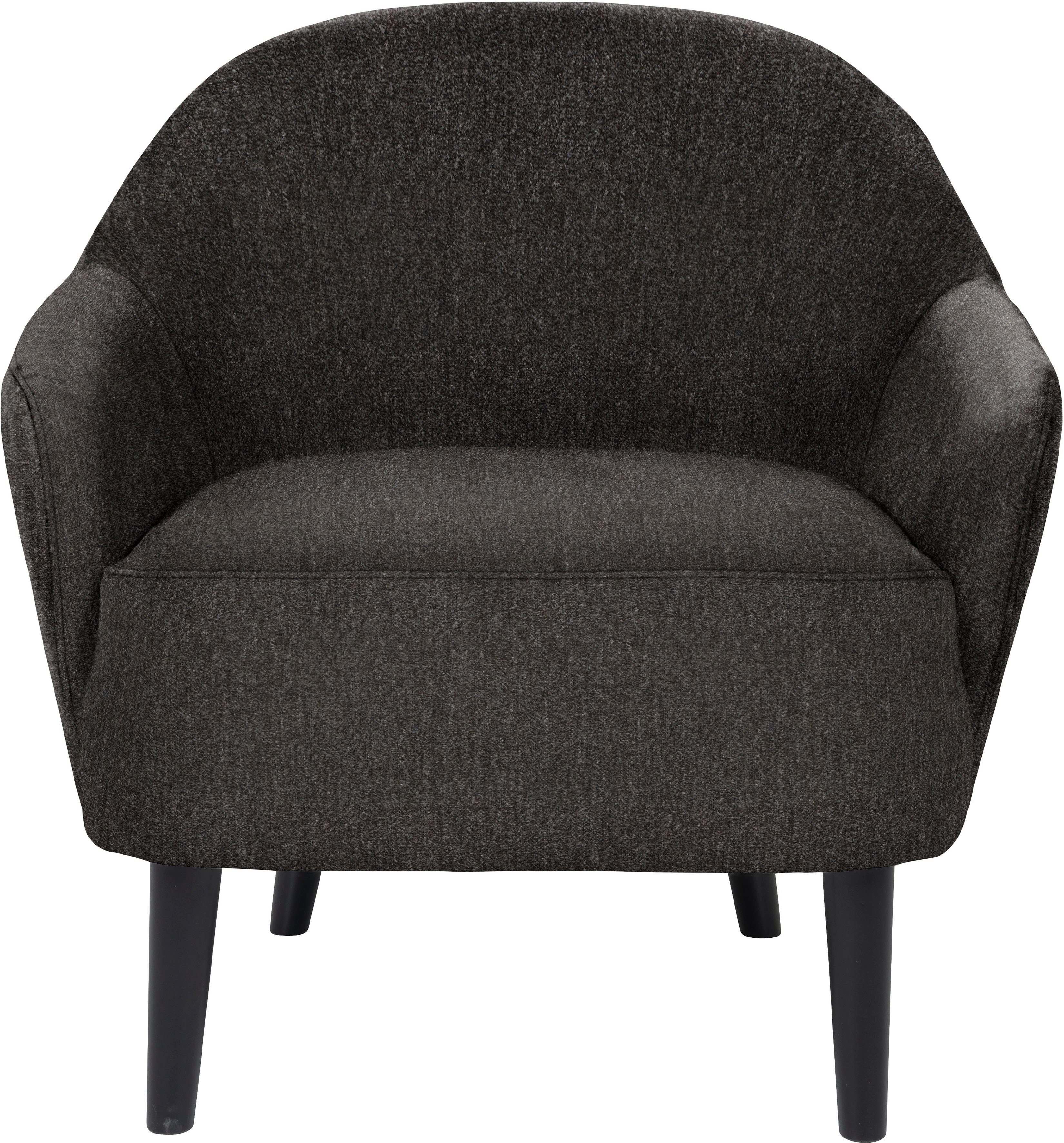 furninova Loungesessel Paloma, wahlweise mit Chromfuß, im skandinavischen Design mole