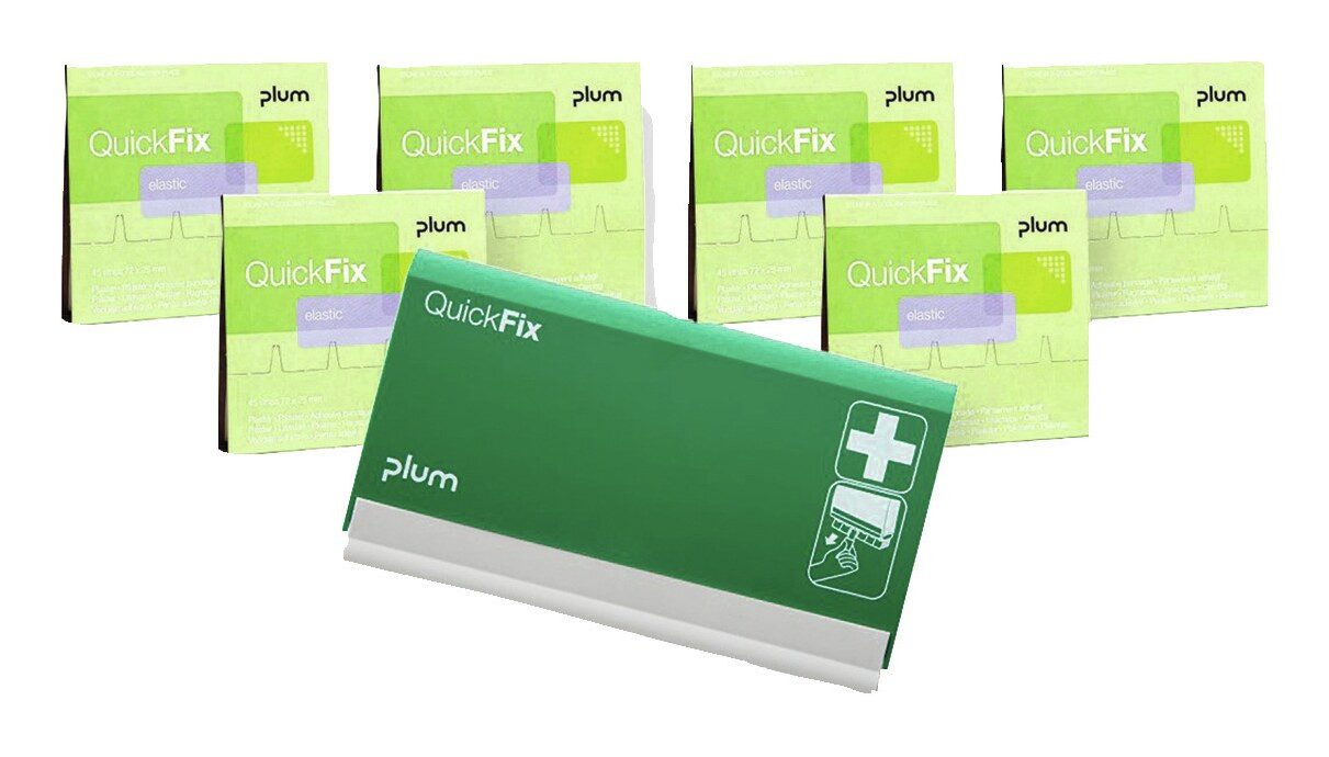 plum Erste-Hilfe-Set, Refill + Spender, elastic