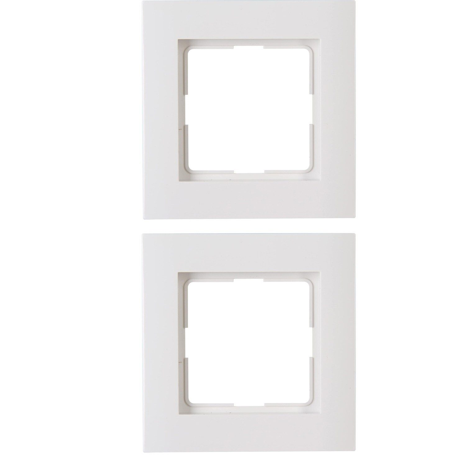 Kopp Rahmen Kopp Athenis Abdeckrahmen 1 Fach Reinweiß IP20 Modell 402129062, (keine), für Lichtschalter Steckdose Rahmen 2 Er Pack