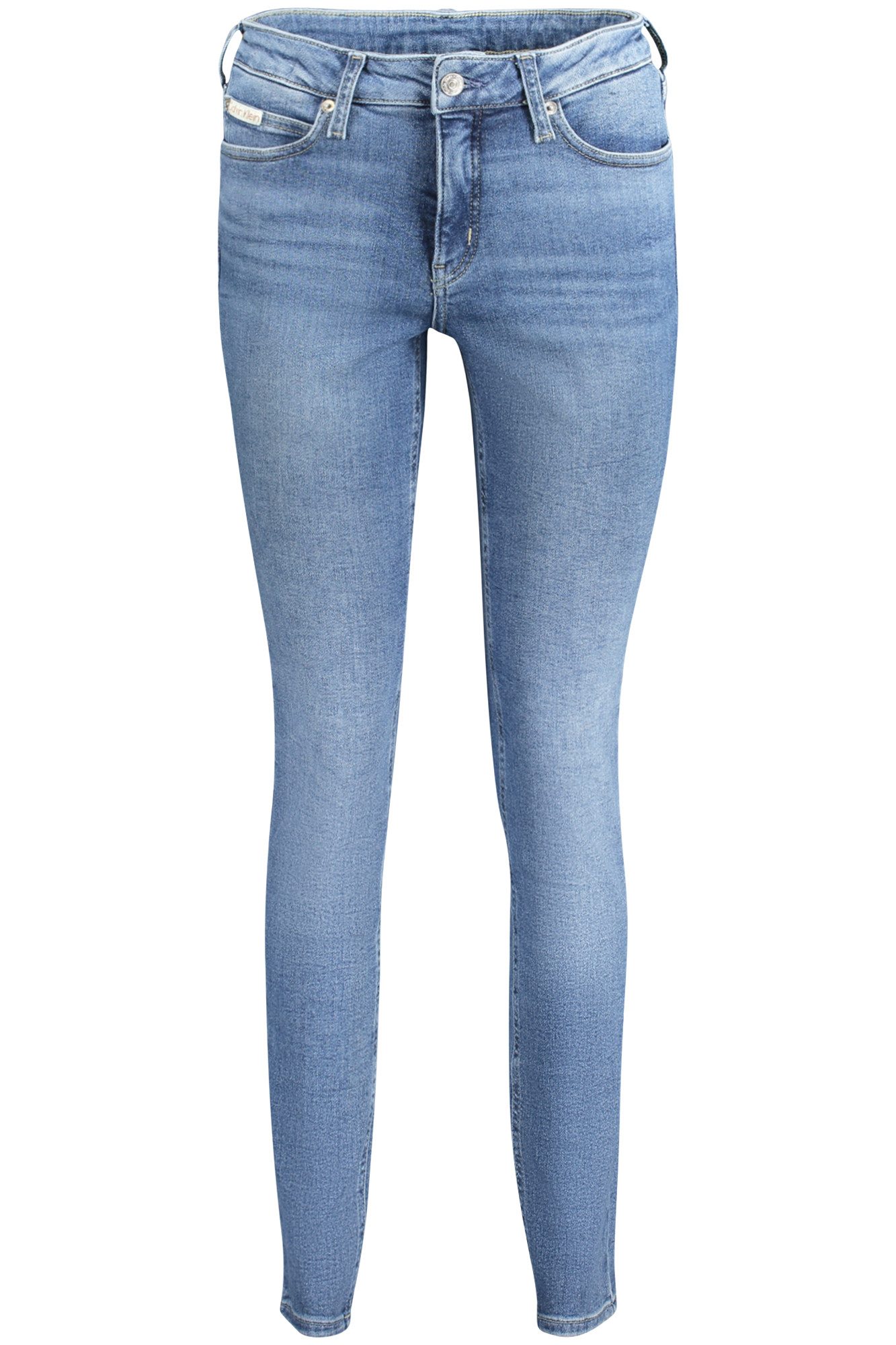 Calvin Klein Jeans 5-Pocket-Jeans Damen Skinny Jeans Blau: Nachhaltiger Denim mit mittlerer Leibhöhe