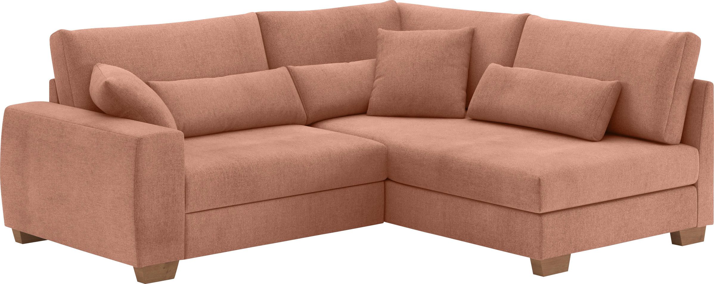 Mr. Couch Ecksofa "Helena L-Form", Mit Federkern, wahlweise mit Bettfunktio günstig online kaufen