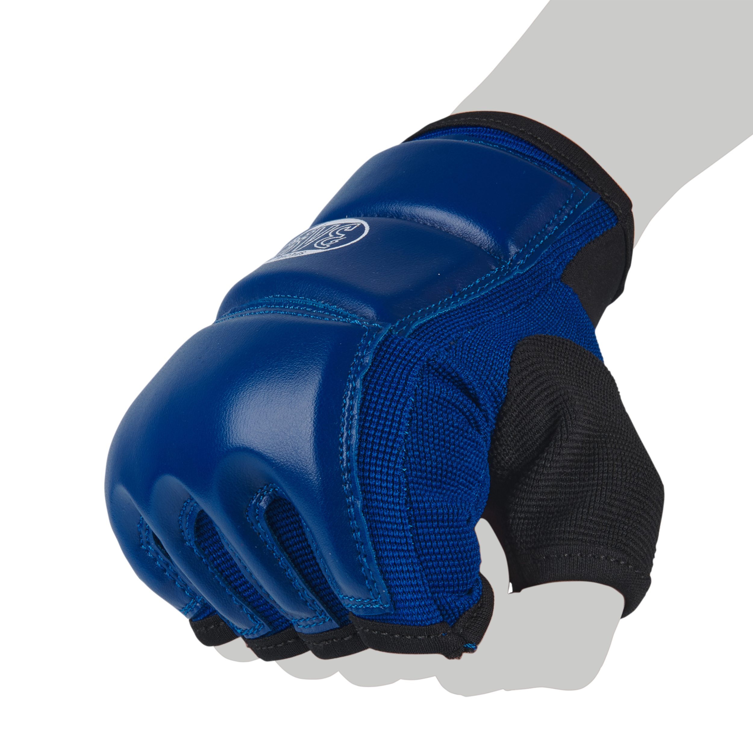 BAY-Sports MMA-Handschuhe Touch Krav Maga MMA Wing Tsun Handschutz Handschützer Faustschutz blau (Paar, Handschuhe), XXS - XXL, Erwachsene und Kinder, Leichtes Einsteigermodell