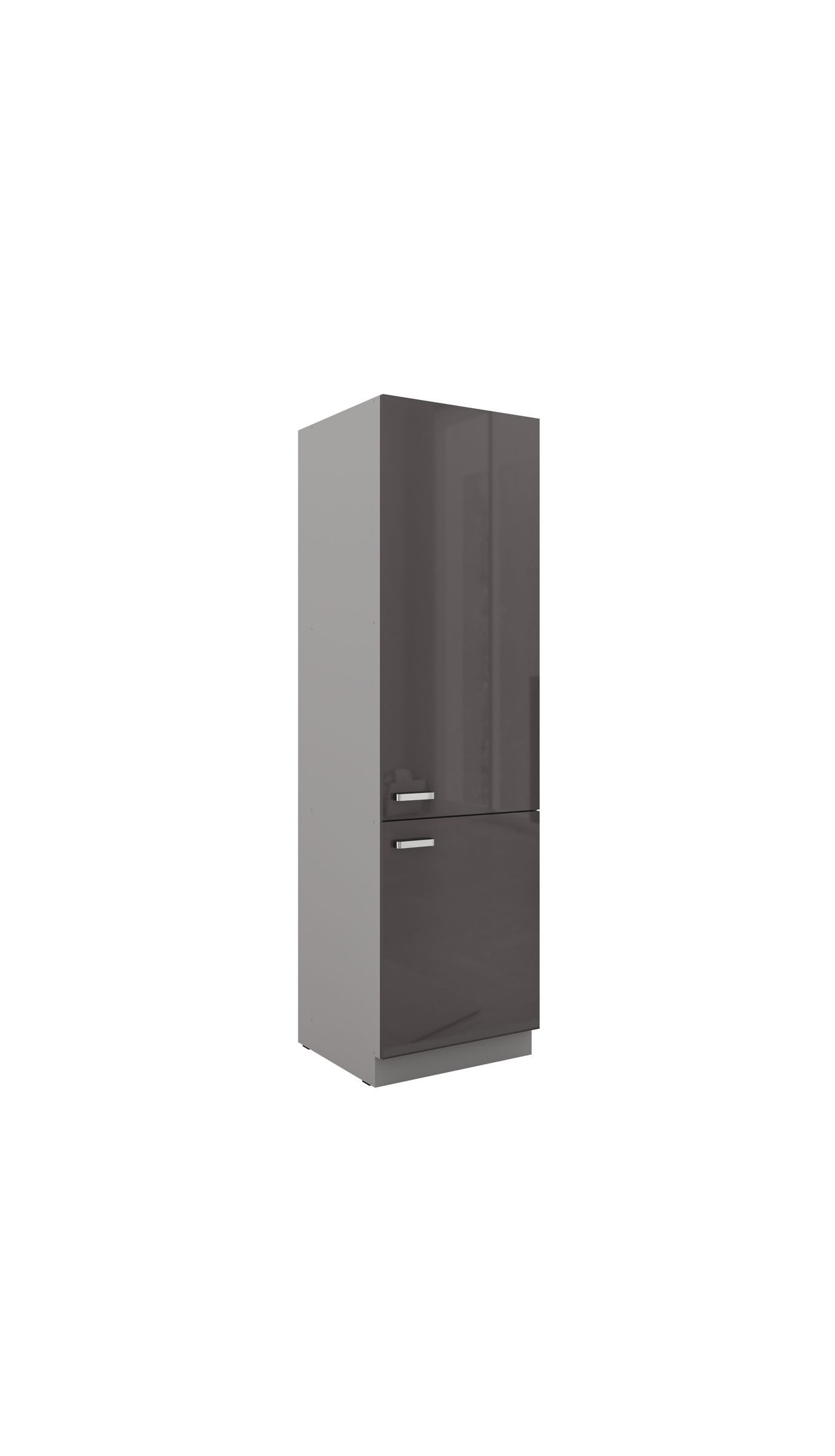 Küchen-Preisbombe Hochschrank 60 cm Küche Bianca Grey Grau Hochglanz Küchen günstig online kaufen