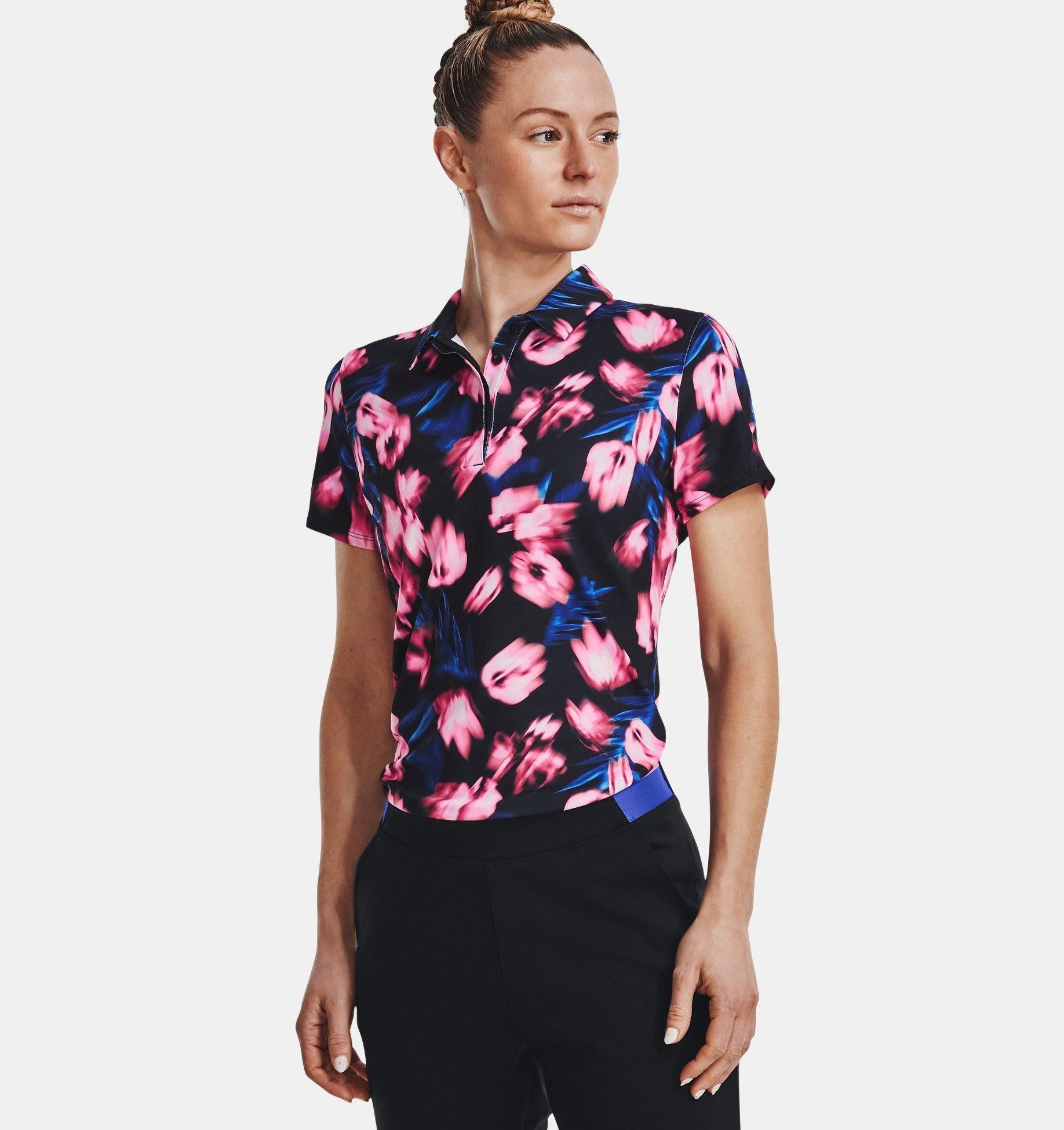 Under Armour® Poloshirt Under Armour Polo Zinger Blur Damen Schwarz