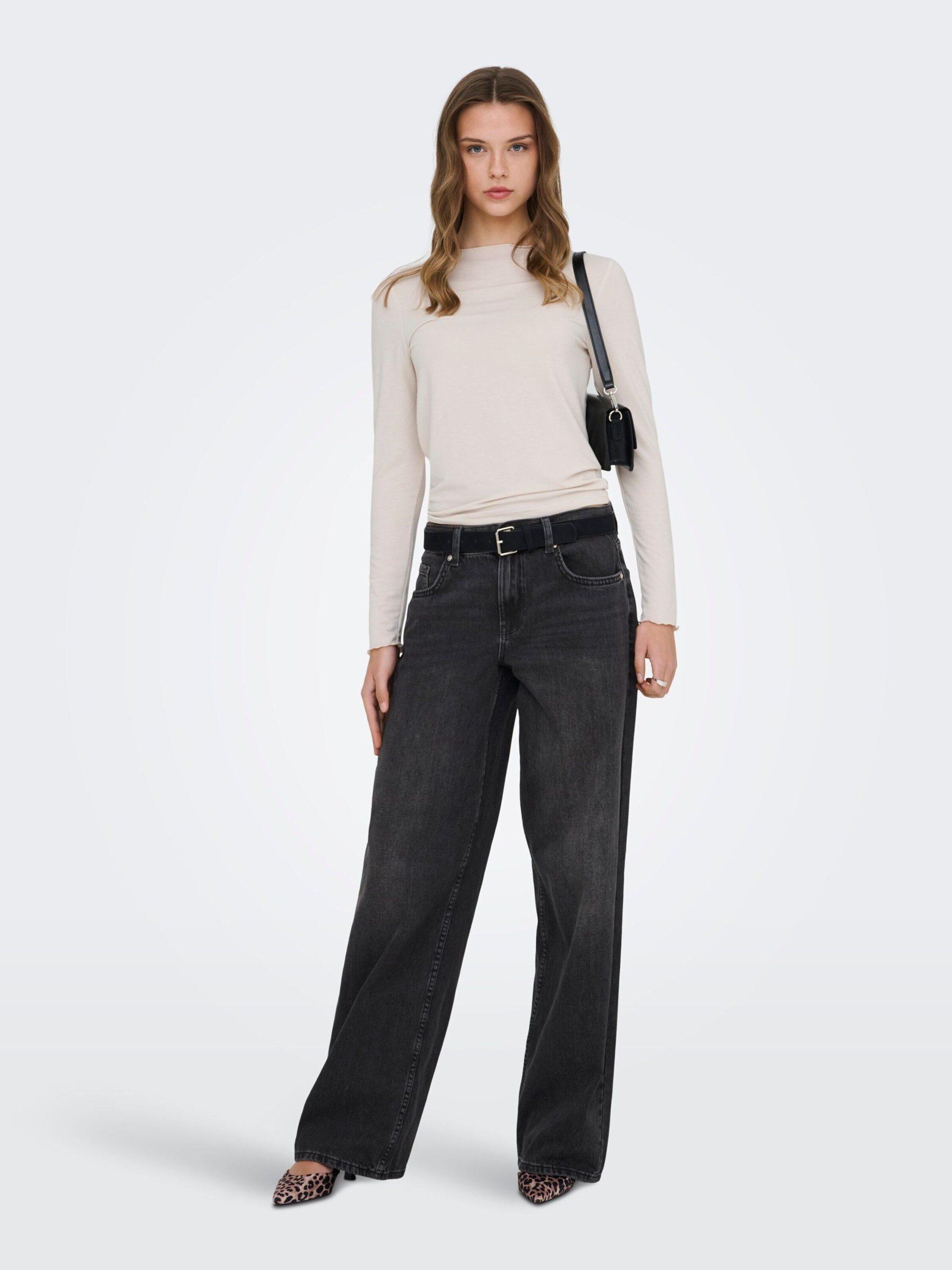 ONLY Weite Jeans ONLMaya (1-tlg) Plain/ohne Details