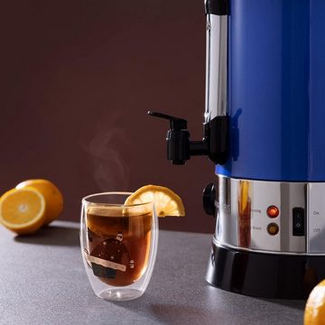Navaris Gläser-Set 4x doppelwandige Gläser 350ml - Thermogläser für Cappuccino Latte, Borosilikatglas