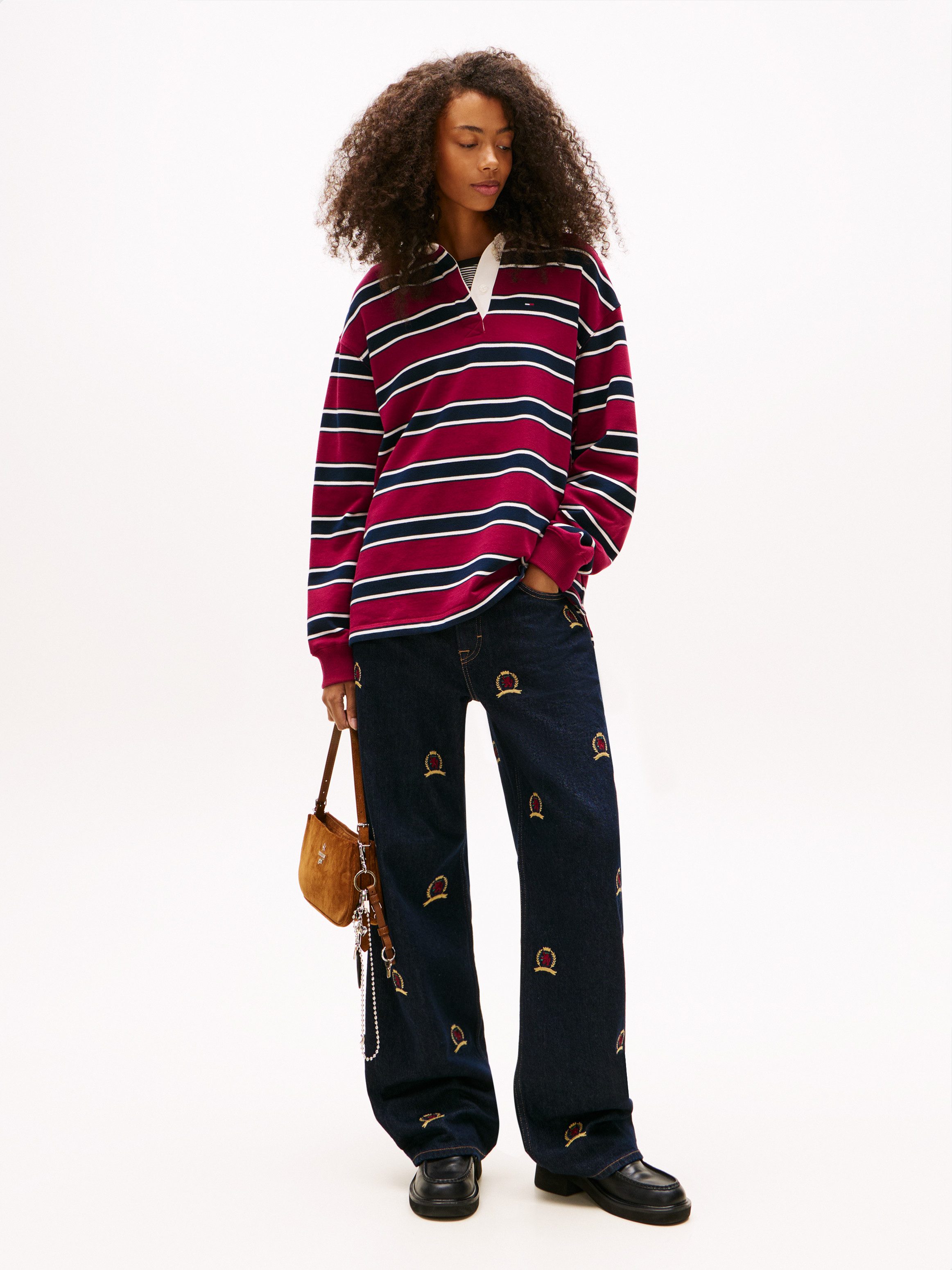 Tommy Jeans Sweatshirt TJW RLX S-FLAG STRIPE RUGBY EXT