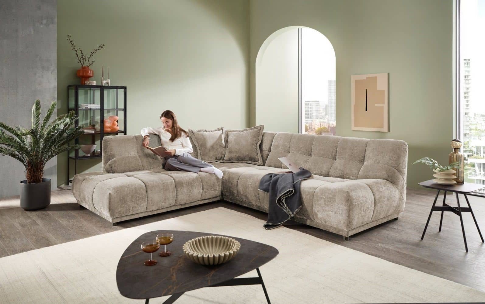 Myhomelando Ecksofa Itakus, mit hochwertigem Federkern