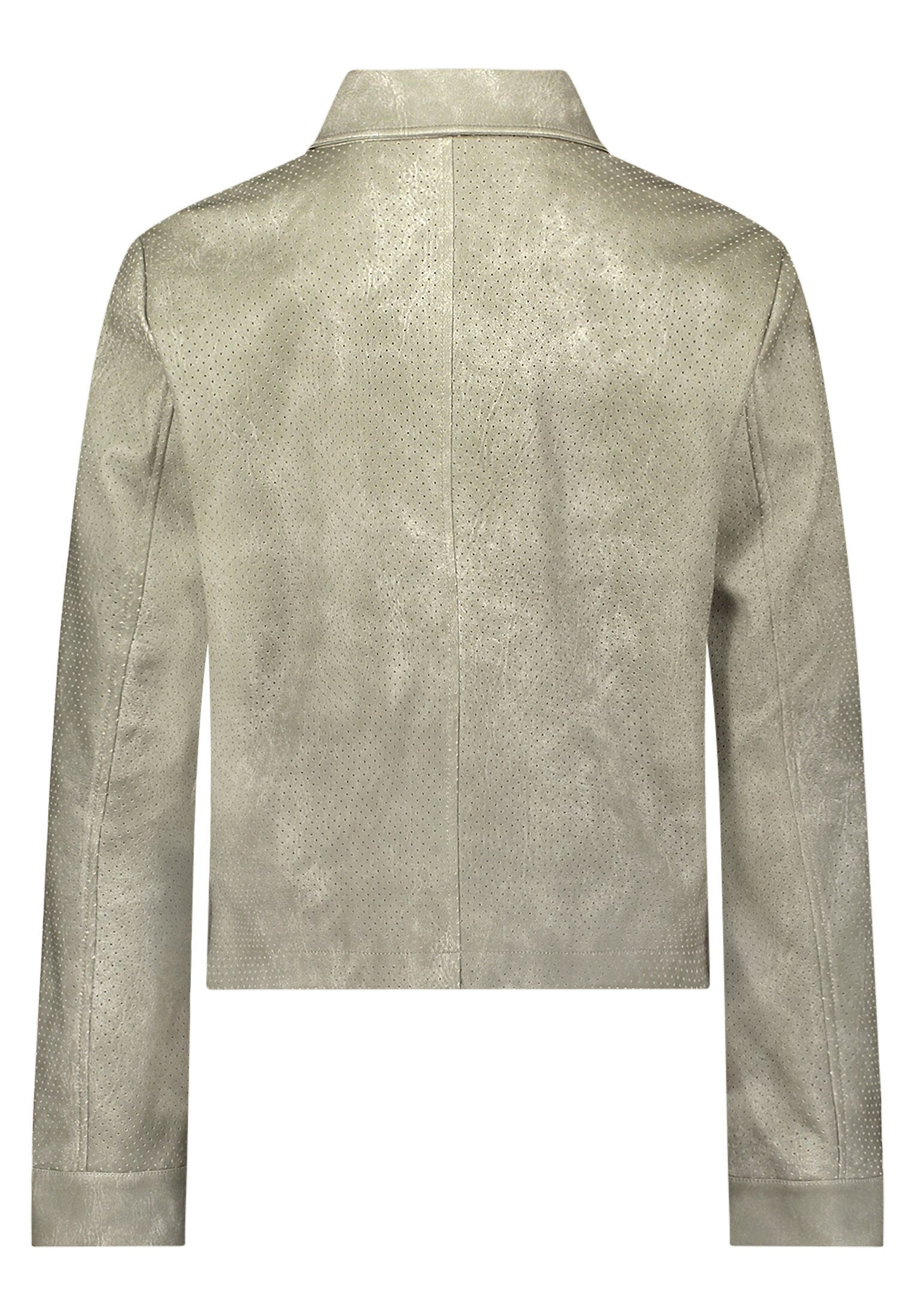 Amber & June Lederjacke Damen mit Kragen